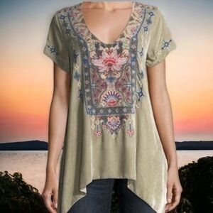 JOHNNY WAS Nindi Heavily Embroidered tunic NWT (Oversized)